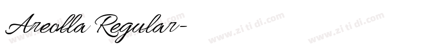 Areolla Regular字体转换 Areolla Regular字体转换